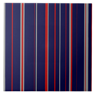 Pinstripes, cores vermelhas, marinho, cinzas
