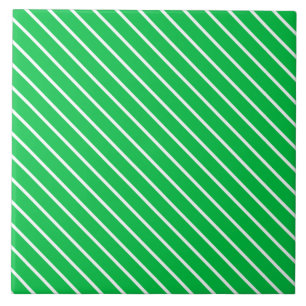 Pinstripes diagonais - esmeraldo verde e branco