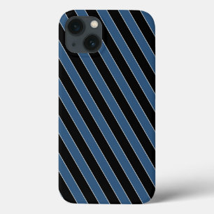 Pinstripes pretas azuis
