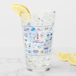 Pint 16 o Copo de Vidro "O ABC da Cidade da Esperança"