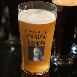 Pint Avô Mais Incrível do Mundo em Copo de Vidro