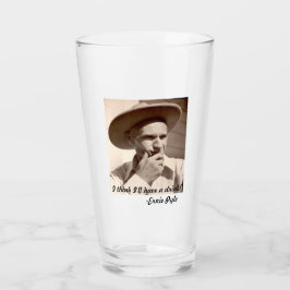 Pint Copo de bebida de vidro Ernie Pyle