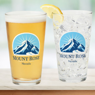 Pint Copo de cerveja da estação de esqui da montanha Mo