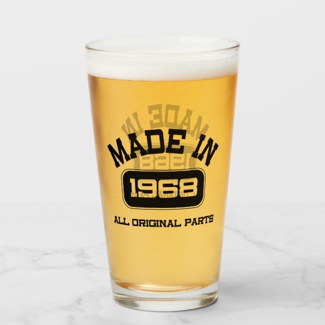 Pint Copo de Cerveja de 50 Anos de Idade (Frente (Preenchido))