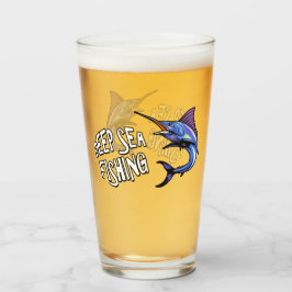 Pint Copo de cerveja de litro de pesca marítima