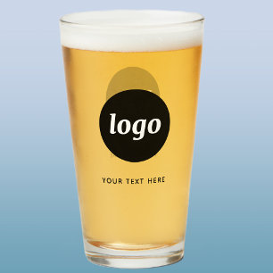 Pint Copo de Cerveja de Negócios com Logotipo e Texto S