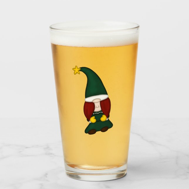 Pint Copo de Cerveja Gnomo da Floresta (Frente (Preenchido))