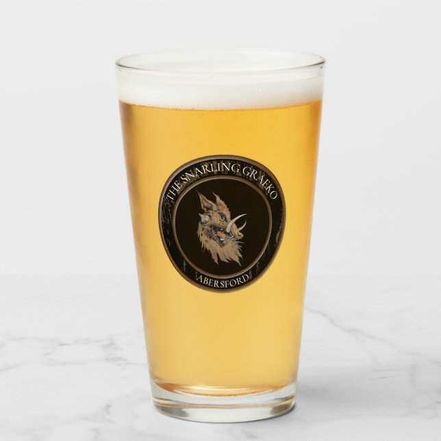 Pint Copo de Cerveja Graeko Rosnando (Frente (Preenchido))