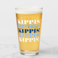 Copo de Cerveja Kippis Azul e Branco