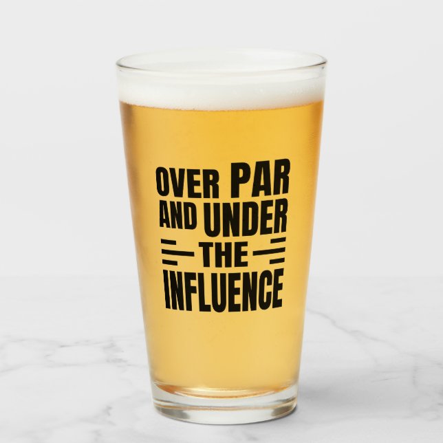 Pint Copo de Cerveja Par de Golfe (Frente (Preenchido))