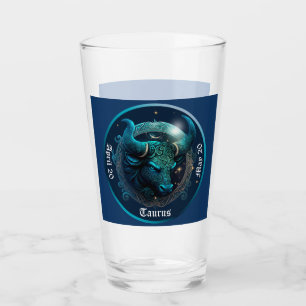 Pint Copo de Cerveja Personalizável Zodiac Taurus