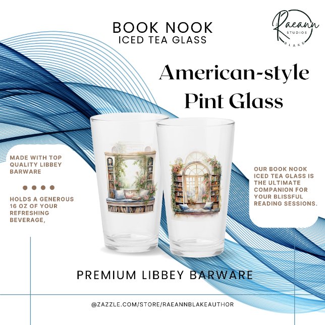 Pint Copo de Chá Gelado Book Nook (Criador carregado)