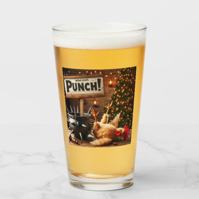 Pint Copo de Frango Embriagado (Frente (Preenchido))