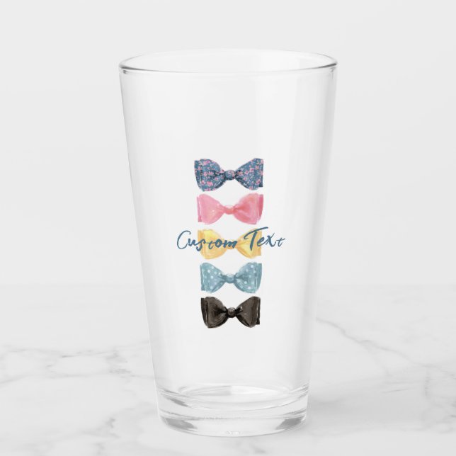 Pint Copo de Tinta Gravata Borboleta Personalizada (Frente)