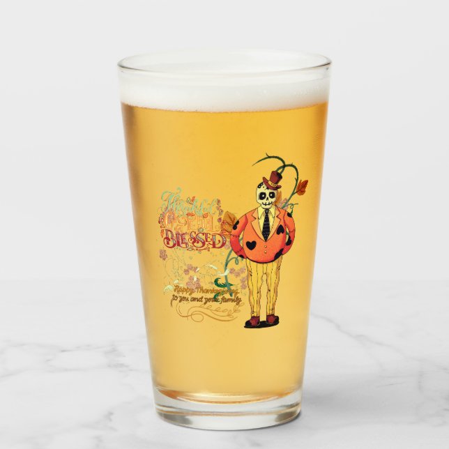 Pint Copo de vidro (Frente (Preenchido))