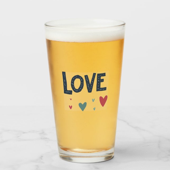 Pint Copo de vidro (Frente (Preenchido))