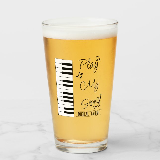 Pint Copo de vidro (Frente (Preenchido))