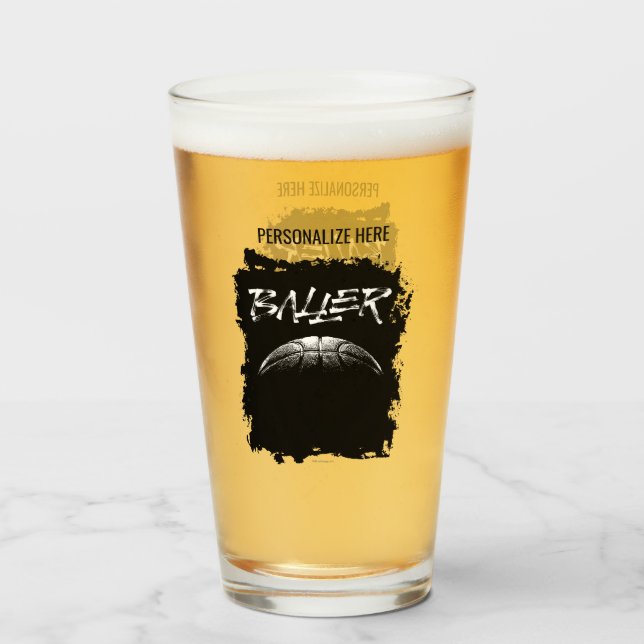 Pint Copo de vidro (Frente (Preenchido))