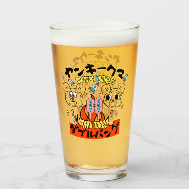 Pint Copo de vidro (Frente (Preenchido))