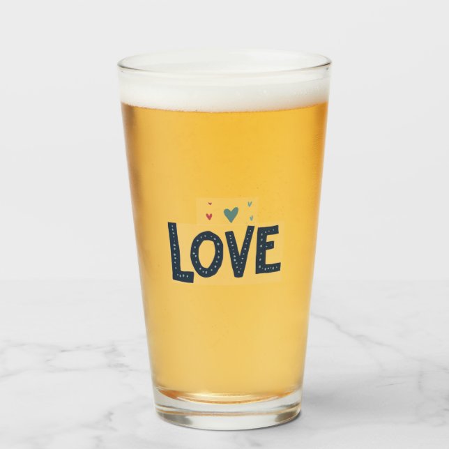 Pint Copo de vidro (Frente (Preenchido))