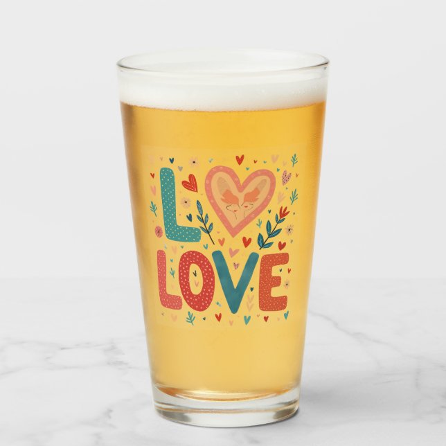 Pint Copo de vidro (Frente (Preenchido))