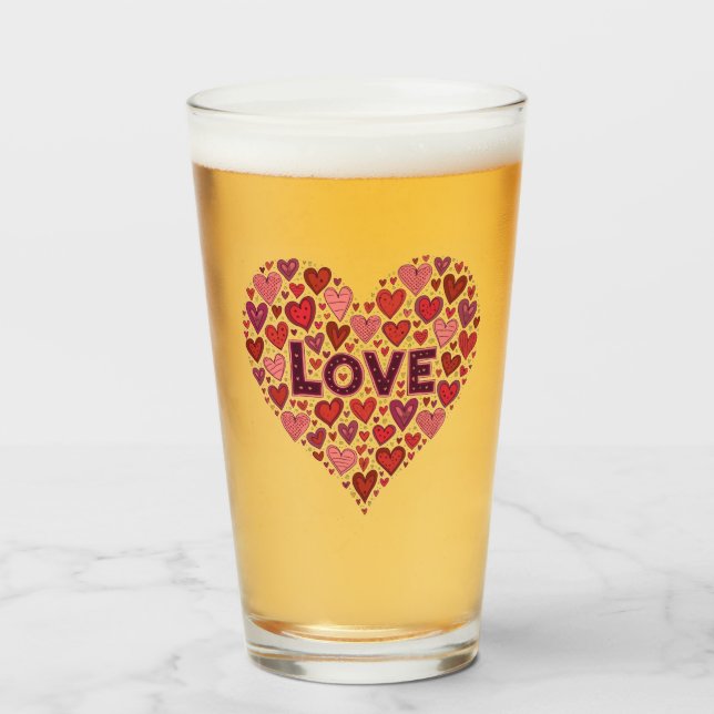 Pint Copo de vidro (Frente (Preenchido))