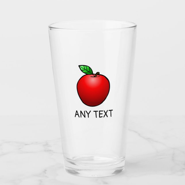 Pint Copo de Vidro Apple (Frente)