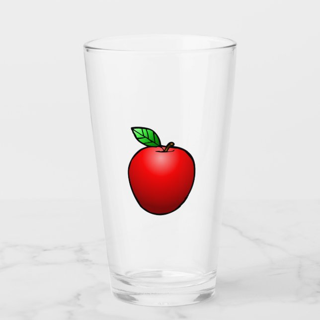 Pint Copo de Vidro Apple (Frente)