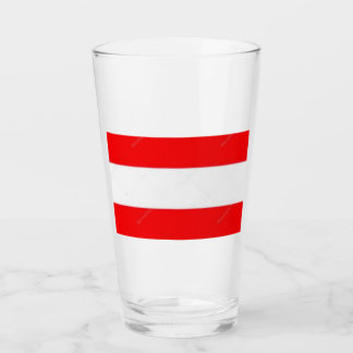Pint Copo de Vidro Bandeira da Áustria 16 onças