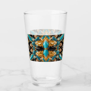Pint Copo de vidro com cores de Bahamas