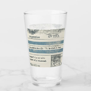 Pint Copo de Vidro com Detalhes do Oceano