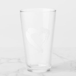 Pint Copo de Vidro Coração Lua