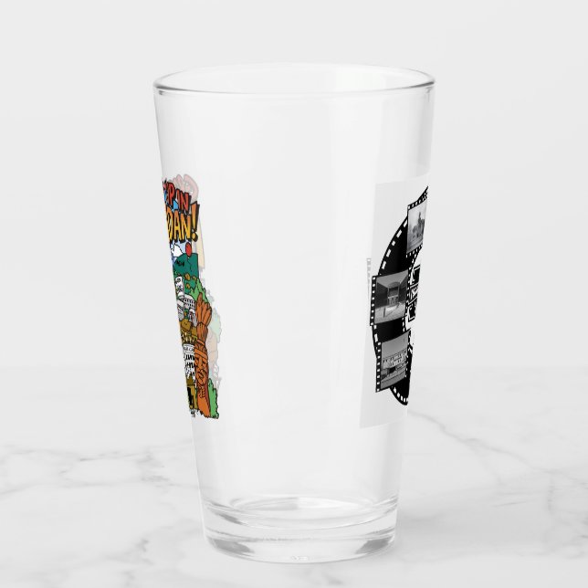 Pint Copo de Vidro "Crescendo em Mandan" (Esquerda)