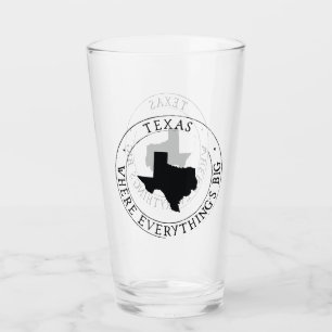 Pint Copo de Vidro do Estado do Texas