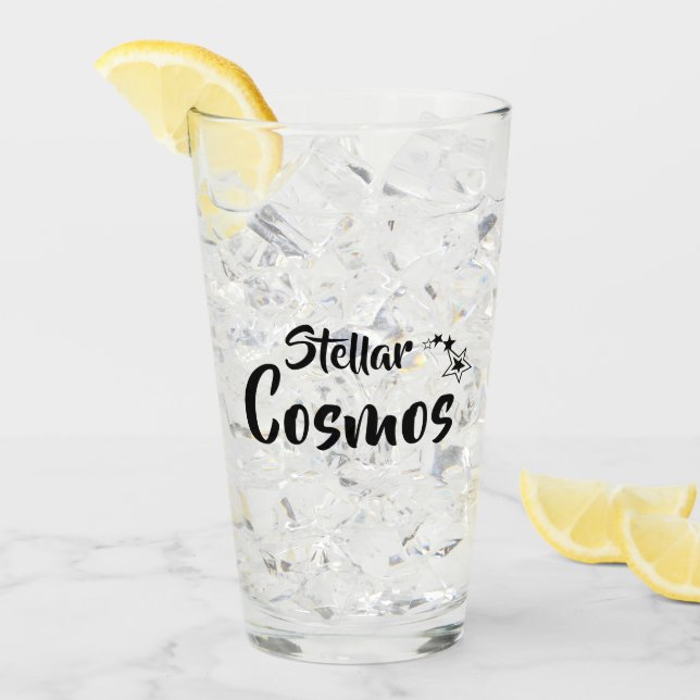 Pint Copo de Vidro Estelar Cosmos (Gelo frontal)