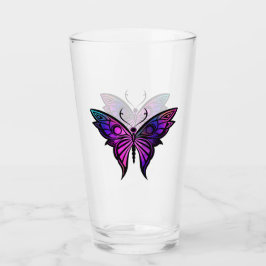 Pint Copo de Vidro (Glass Cup) Borboleta Mística