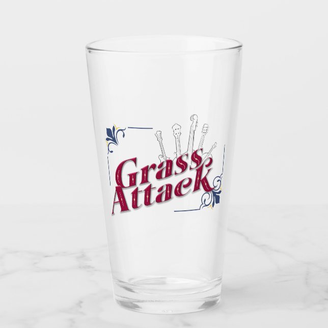 Pint Copo de Vidro Grass Attack (Frente)