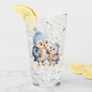 Pint Copo de Vidro Irmãos Pássaro Azul