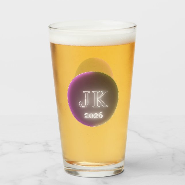 Pint Copo de Vidro JK 2026 (Frente (Preenchido))