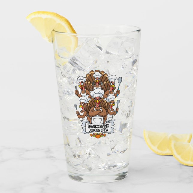 Pint Copo de Vidro para Ação de Graças (Gelo frontal)