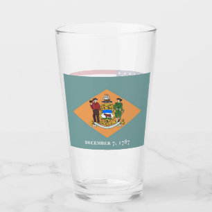 Pint Copo de vidro patriótico com a bandeira de