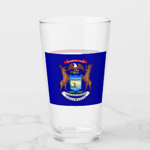 Pint Copo de vidro patriótico com a bandeira de