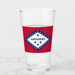 Pint Copo de vidro patriótico com a bandeira de