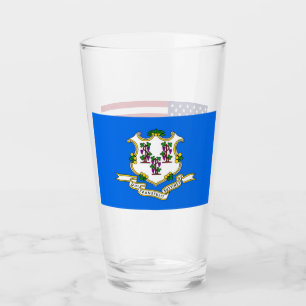 Pint Copo de vidro patriótico com a bandeira de