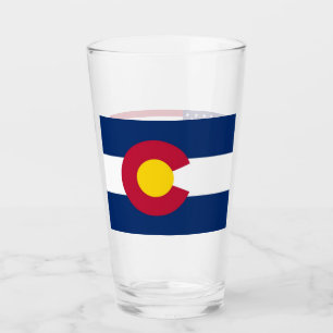 Pint Copo de vidro patriótico com a bandeira de