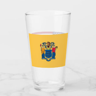 Pint Copo de vidro patriótico com a bandeira de