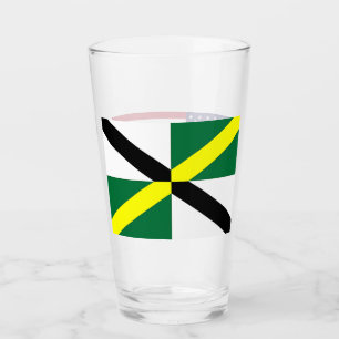 Pint Copo de vidro patriótico com a bandeira de