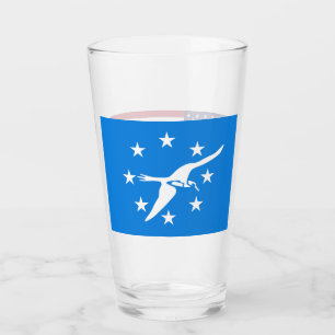 Pint Copo de vidro patriótico com a bandeira de Corpus