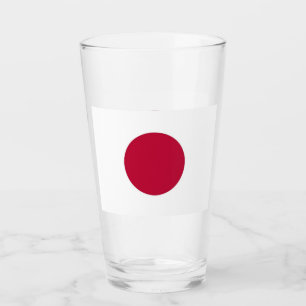 Pint Copo de vidro patriótico com a bandeira de Japão