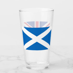 Pint Copo de vidro Patriótico com bandeira da Escócia